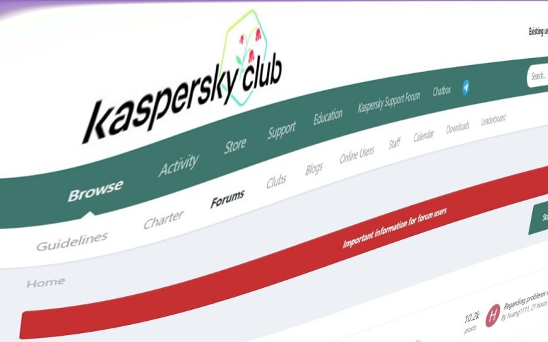 57,000 Kaspersky Fan Club Forum User Data Leaked in Hosting Breach