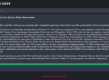 BlackSuit Ransomware Group Leaks Kansas City, Kansas Police Department Data