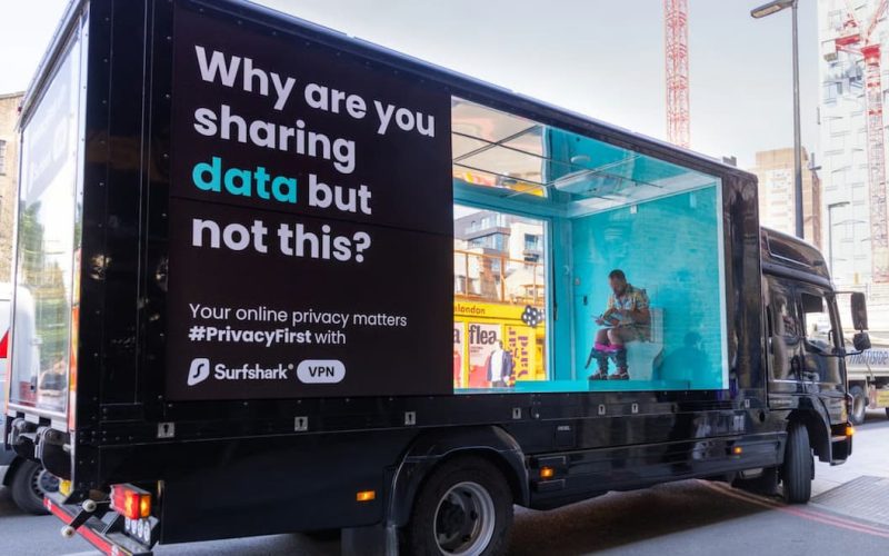 Surfshark Raises VPN Awareness with See-Through Toilet in London