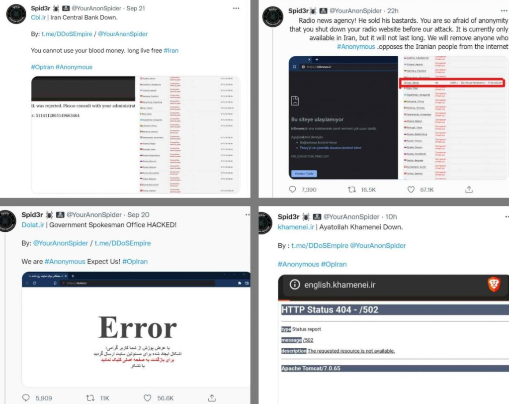 OpIran – Anonymous Hits Iranian State Sites, Hacks Over 300 CCTV Cameras