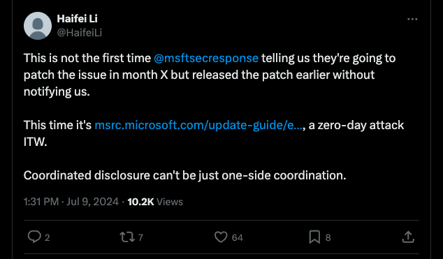 ZDI Slams Microsoft for Not Crediting It in Last Week’s Patch Tuesday